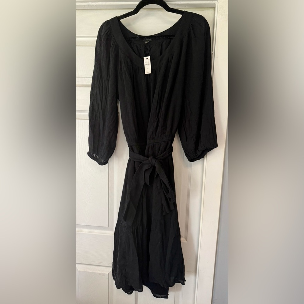 Talbots Black 3/4 Sleeve Dress